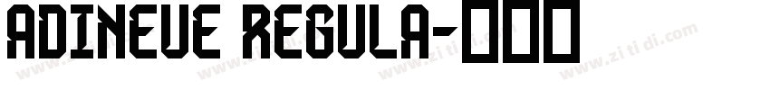 AdiNeue Regula字体转换